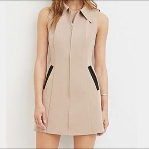 Forever21 contemporary zip front dress